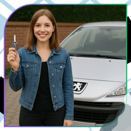 Capac cheie telecomanda 3 butoane Peugeot 207 307 308 407 Citroen C2 C3 C4
