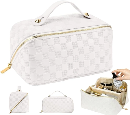 Organizator luminos, elegant din piele ecologică