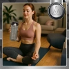 Sticla sport TRESSARI pentru alergat 1500ml PC BPA FREE pentru apa