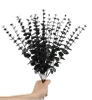 Ramuri artificiale de frunze de eucalipt set de 10pcs negru decorative