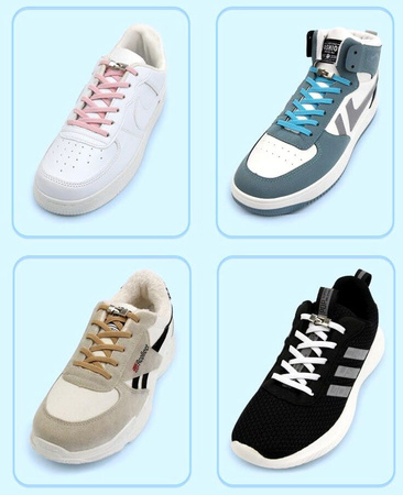 Sireturi fara cravate, elastic, carlig de cauciuc