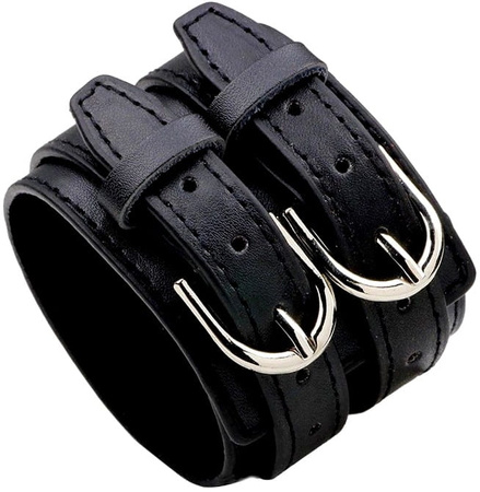 Bratara din piele neagra cu catarama