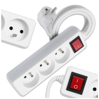 Prelungitor 3 prize GRUNDIG 1,5 m cu întrerupător