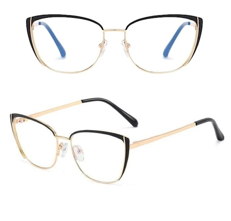 Ochelari eleganti pentru pisica cu antireflex, aurii