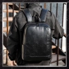 Rucsac negru de călătorie City USB BAD&BAGS Piele Impermeabil