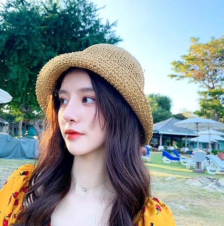 PĂLĂRIE DE PESCUIT CU GALEȚĂ Pălărie de paie și șapcă de plajă pentru femei