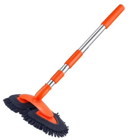 Perie de spălat telescopică moale cu cap rotativ