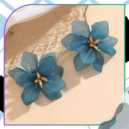 Cercei dama la moda flori boho retro floare