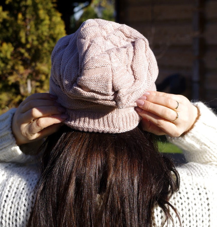 Set căciulă termopan + eșarfă tunel de damă