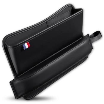 Organizer auto pentru fanta dintre scaune, din piele ecologică, compact.