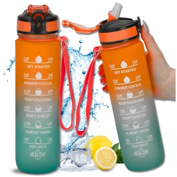 Sticla sport TRESSARI Sticla cu apa 1000ml fara BPA, Tritan rezistent
