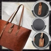 BAD&BAGS geanta de mana din piele de dama clasic maro shopper