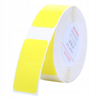 Autocolante cu etichete termice NIIMBOT 14x28mm galben rotund x205