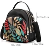 2in1 rucsac mic pentru femei geantă de umăr rucsac negru oraș