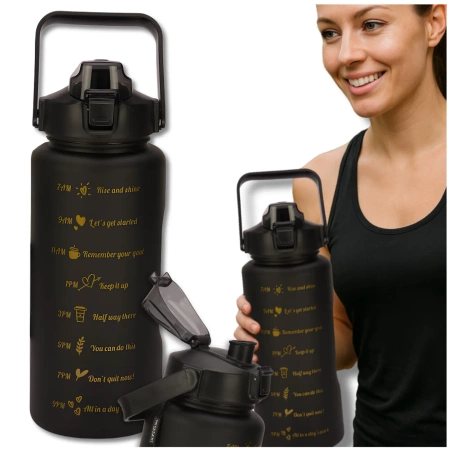 Sticla de 2000 ml, sticla de apa sport TRESSARI PC FREE BPA, solida