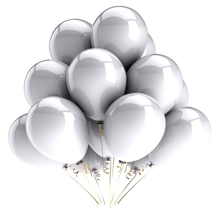 Set 50 de baloane, 3 culori, mix, ziua de nastere, nunta