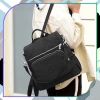 Rucsac de dama negru, impermeabil, spatios, elegant