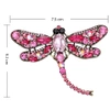 Brosa cu ace de zirconi insecta retro DRAGONFLY boho