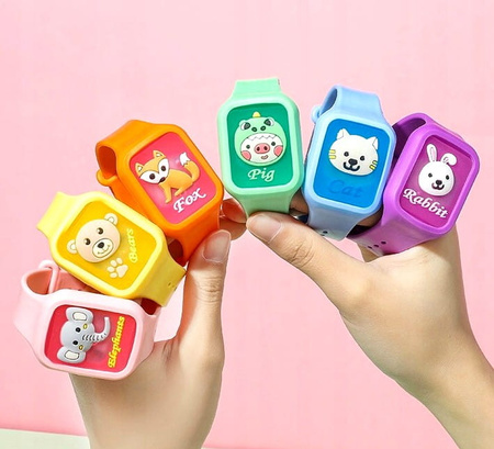 Bandita anti tantari, ceas cu LED pentru copii, anti-tantari