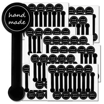 Autocolante decorative de securitate pentru borcane recipiente Hand made DIY 100buc.