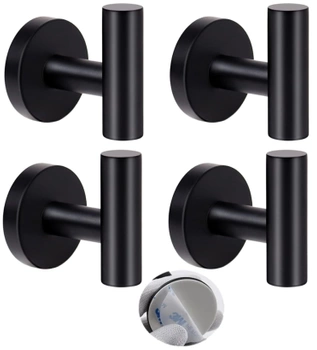 Baie cârlige set 4pcs negru LOFT hol