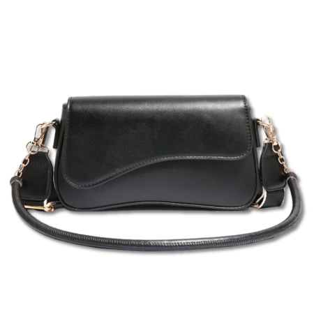 BAD&BAGS geanta de dama piele neagra mica eleganta