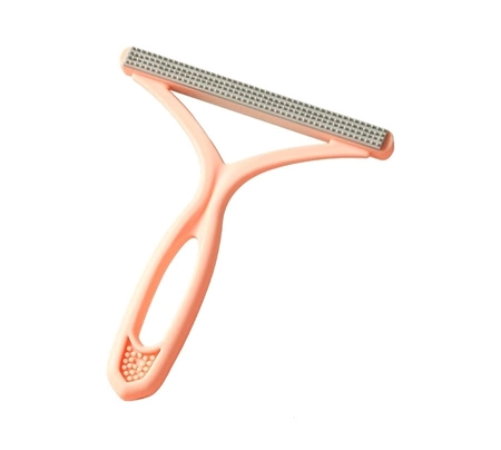 Aparat de ras manual pentru pulovere, haine, perie roz