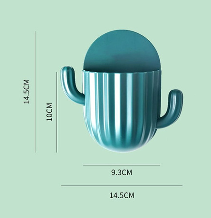 Organizator Recipient de baie pentru perii sau accesorii, verde