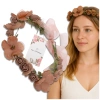 Coroană Bentita Flori Trandafiri Maro Stil Boho