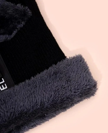 Glugă de iarnă pentru bărbați, căciulă de schi izolată cu fermoar