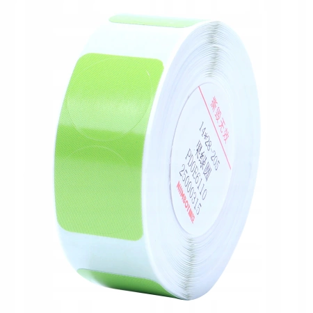 Autocolante cu etichete termice NIIMBOT 14x28mm verde rotund x205