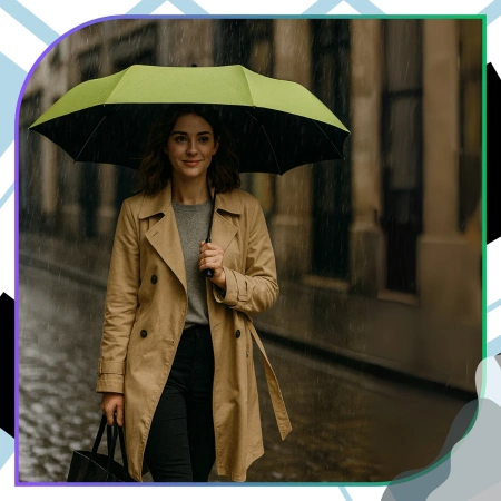 Umbrelă pliabilă automată Umbrelă automată VERDE ANTI-UV