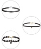 Set negru de 10 piese CHOKER colier cu curea din dantela