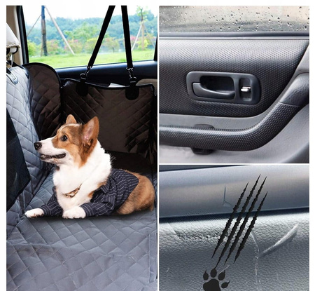 Husa scaun auto XXL, covoraș pentru câini pentru bancheta din spate