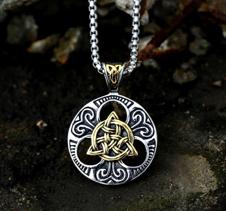 Colier barbatesc, otel chirurgical, viking, amuleta nordica