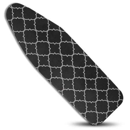 Husă groasă neagră pentru masă de călcat cu modele 120x38 cm