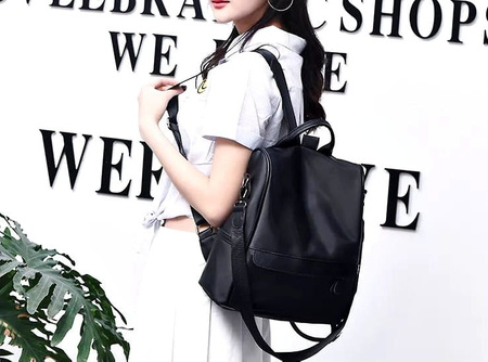 Rucsac sport urban dama, spatios, la moda, negru