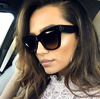 Ochelari de soare negri pentru femei Kardashian Vintage
