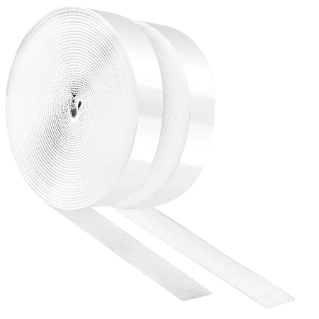 Banda autoadeziva 5m Velcro cu adeziv set alb bucla cu carlig 50mm