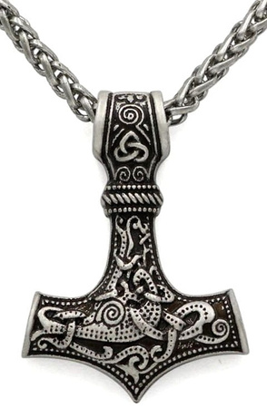 Colier cu ciocan pentru bărbați din argint THOR MJOLNIR CELTIC