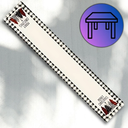 Față de masă albă pentru masa de Crăciun