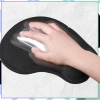 Mouse pad negru ergonomic antiderapant pentru încheietura mâinii