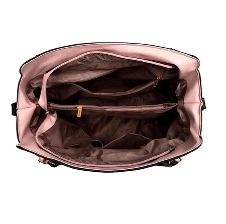 Geanta shopper dama, piele ecologica neagra