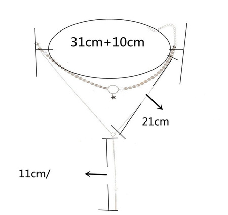 COLAR DELICAT CHOKER CU STEA