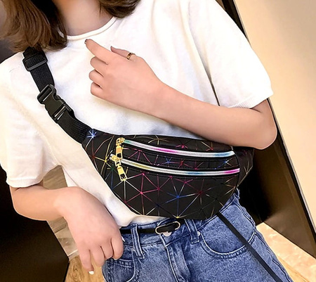 Geantă geometrică pentru șold, reflectorizantă