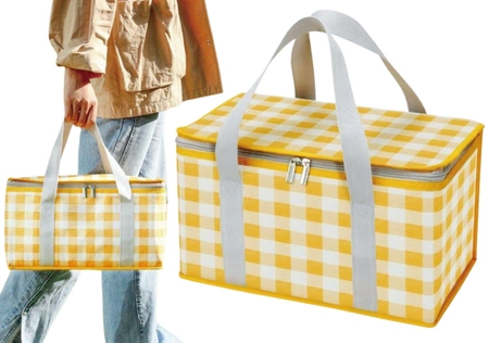 LUNCH BOX sac de depozitare termică a alimentelor în carouri mare