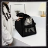 BAD&BAGS transport negru pentru geanta auto pentru caini mici