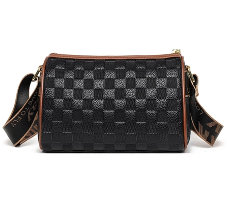 Elegant negru piele femei sac de umăr postbag