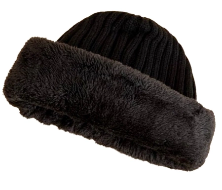 Căciulă de iarnă caldă unisex cu blană