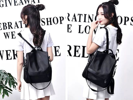 Rucsac sport urban dama, spatios, la moda, negru